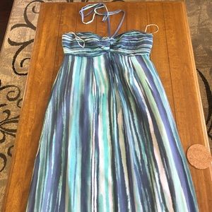 Watercolor maxi dress